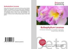 Capa do livro de Bulbophyllum Levanae 