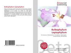 Capa do livro de Bulbophyllum Leptophyllum 