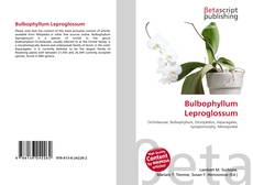 Capa do livro de Bulbophyllum Leproglossum 