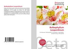 Portada del libro de Bulbophyllum Leopardinum
