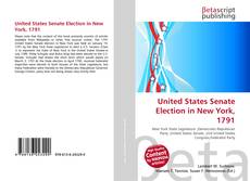 Portada del libro de United States Senate Election in New York, 1791