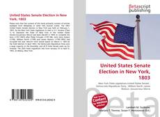 Portada del libro de United States Senate Election in New York, 1803