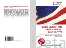 Portada del libro de United States Senate Election in North Carolina, 1972