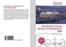 Copertina di United States Senate Election in Pennsylvania, 2000