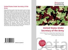 Portada del libro de United States Under Secretary of the Army