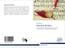 Couverture de Cipriano de Rore