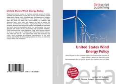 Portada del libro de United States Wind Energy Policy