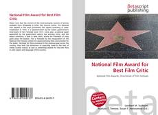Portada del libro de National Film Award for Best Film Critic