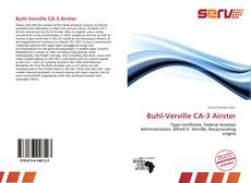 Buhl-Verville CA-3 Airster的封面