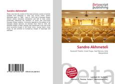 Bookcover of Sandro Akhmeteli