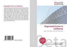 Portada del libro de Organized Crime in California