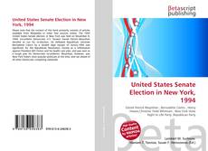 Portada del libro de United States Senate Election in New York, 1994