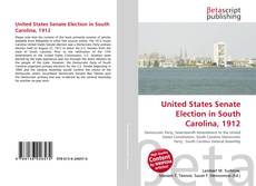 Portada del libro de United States Senate Election in South Carolina, 1912
