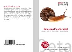 Buchcover von Galeodea Plauta, Snail