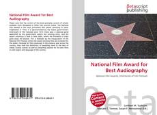 Обложка National Film Award for Best Audiography