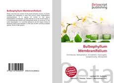 Обложка Bulbophyllum Membranifolium