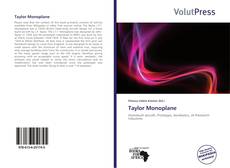 Capa do livro de Taylor Monoplane 