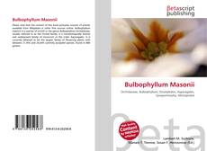 Capa do livro de Bulbophyllum Masonii 