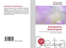 Portada del libro de Bulbophyllum Maquilingense