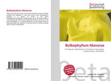 Portada del libro de Bulbophyllum Manarae