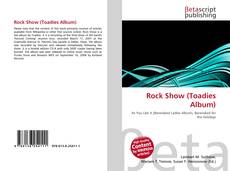 Rock Show (Toadies Album)的封面
