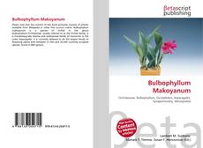Portada del libro de Bulbophyllum Makoyanum