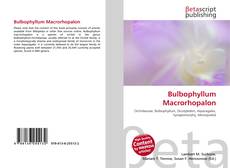 Portada del libro de Bulbophyllum Macrorhopalon