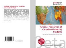 Copertina di National Federation of Canadian University Students