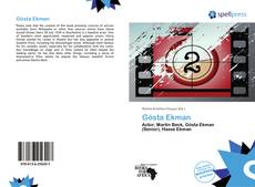 Bookcover of Gösta Ekman