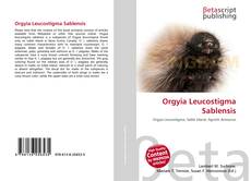 Couverture de Orgyia Leucostigma Sablensis