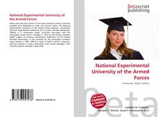 Portada del libro de National Experimental University of the Armed Forces