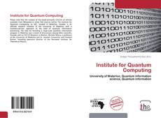 Portada del libro de Institute for Quantum Computing