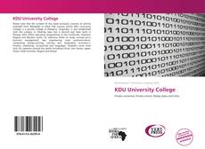 Bookcover of KDU University College