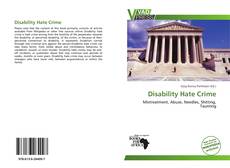 Portada del libro de Disability Hate Crime