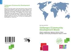 Capa do livro de Taldangra (Community Development Block) 