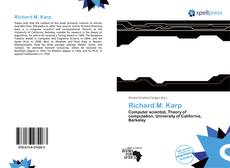 Bookcover of Richard M. Karp