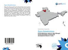 Bookcover of Egra Subdivision