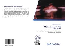 Monumentum Pro Gesualdo的封面