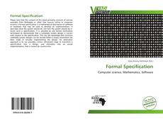 Portada del libro de Formal Specification