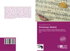 Capa do livro de Printemps (Ballet) 