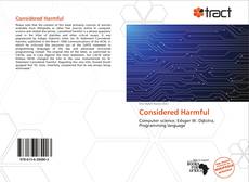 Buchcover von Considered Harmful