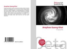 Capa do livro de Amphoe Kaeng Khoi 