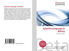 Spanish Language in Bolivia的封面