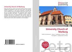 Bookcover of University Church of Marburg