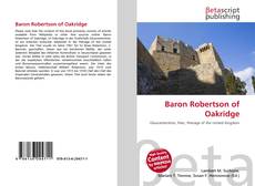 Capa do livro de Baron Robertson of Oakridge 