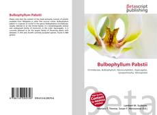 Обложка Bulbophyllum Pabstii