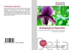 Обложка Bulbophyllum Nipondhii