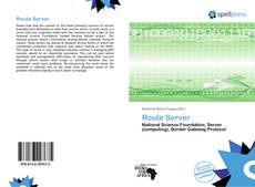 Bookcover of Route Server