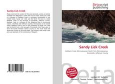 Обложка Sandy Lick Creek