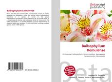 Buchcover von Bulbophyllum Kemulense